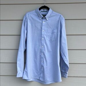 Eddie Bauer large tall Men's Blue Button-Down Shirt